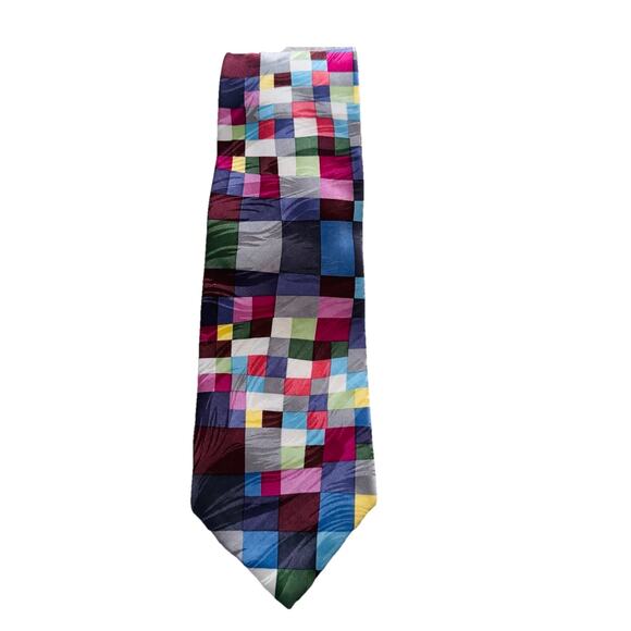 Paul Klee Blossoming Multi Color Silk Mens Tie Gallery Collection 3.75" - Picture 1 of 5
